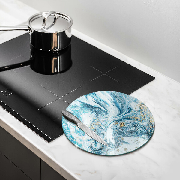 De vidrio templado Estructura con oro