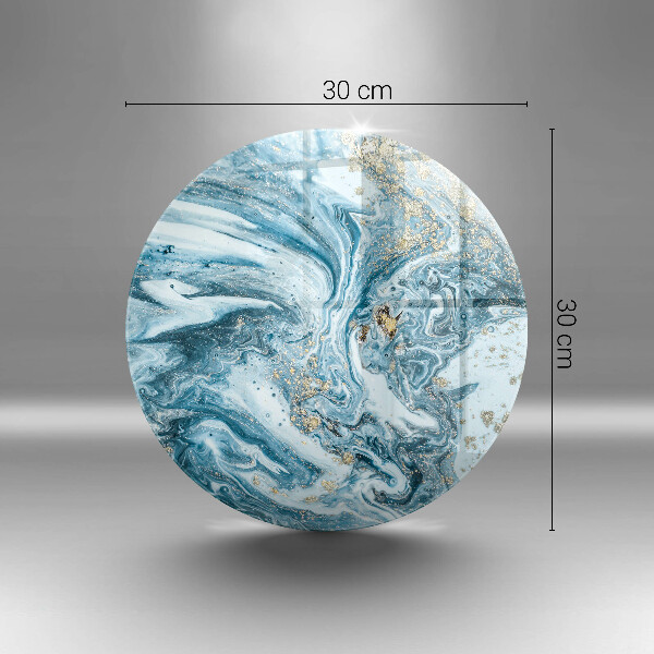 De vidrio templado Estructura con oro