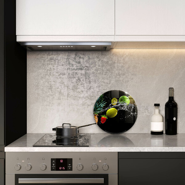 De vidrio templado Frutas en agua