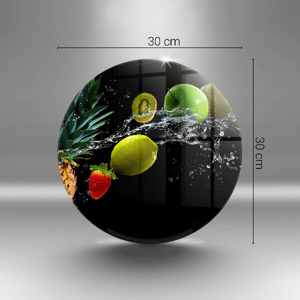 De vidrio templado Frutas en agua