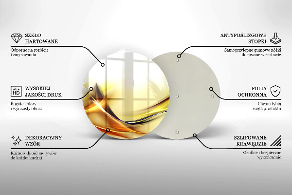 De vidrio templado Líneas abstractas de luz