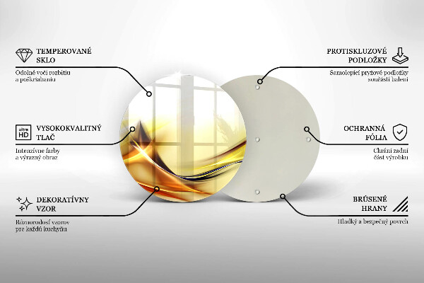 De vidrio templado Líneas abstractas de luz