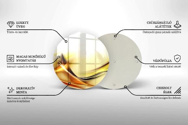 De vidrio templado Líneas abstractas de luz