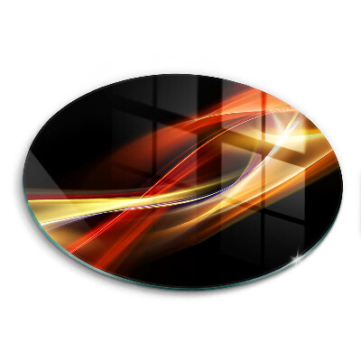 De vidrio templado Luz y humo abstractos