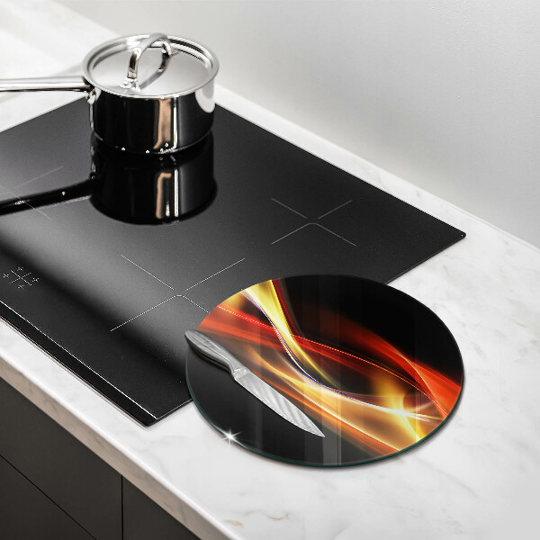 De vidrio templado Luz y humo abstractos