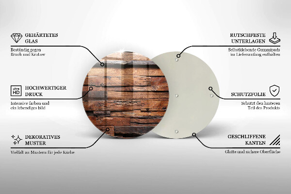 De vidrio templado Tableros de madera decorativos