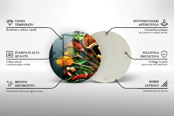 De vidrio templado Cucharas de especias de cocina