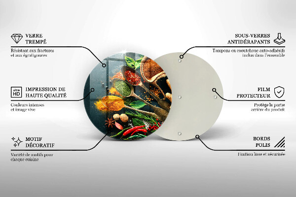 De vidrio templado Cucharas de especias de cocina
