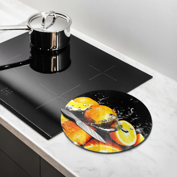 De vidrio templado Fruta jugosa de naranja