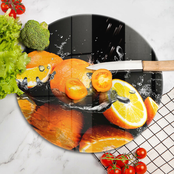 De vidrio templado Fruta jugosa de naranja