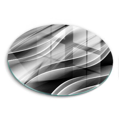 De vidrio templado Líneas suaves de abstracción