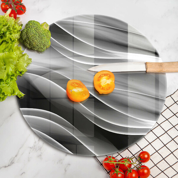 De vidrio templado Líneas suaves de abstracción