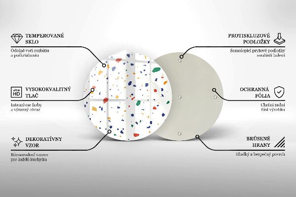 De vidrio templado Gres colorido