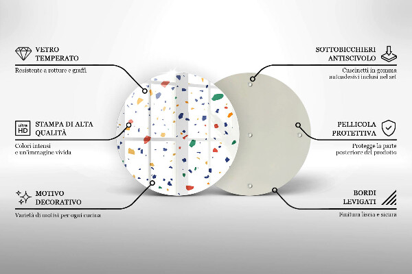 De vidrio templado Gres colorido