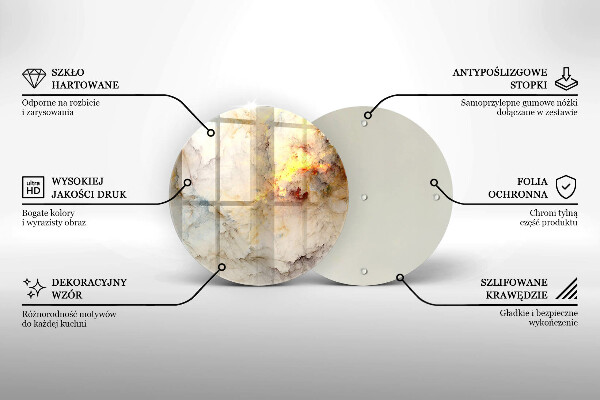 De vidrio templado Textura de mármol con oro