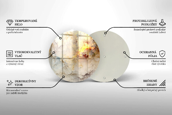 De vidrio templado Textura de mármol con oro