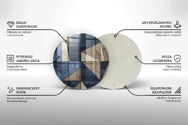 De vidrio templado Abstracción geométrica