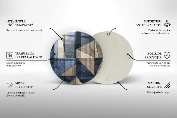 De vidrio templado Abstracción geométrica