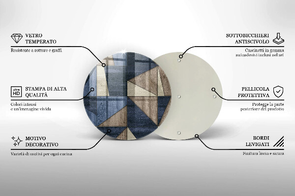 De vidrio templado Abstracción geométrica