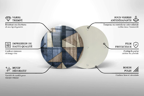 De vidrio templado Abstracción geométrica