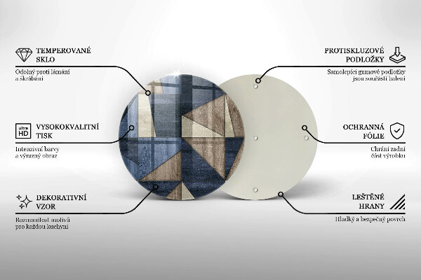 De vidrio templado Abstracción geométrica