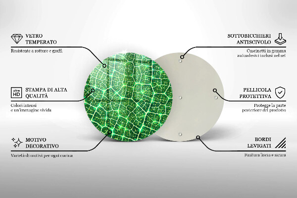 De vidrio templado Estructura de la hoja