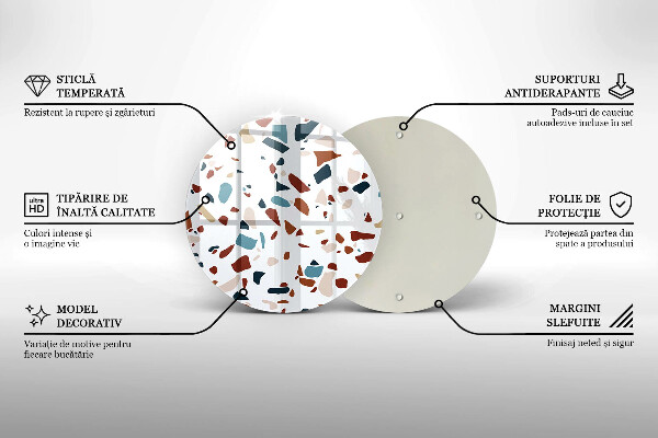 De vidrio templado Piedra decorativa