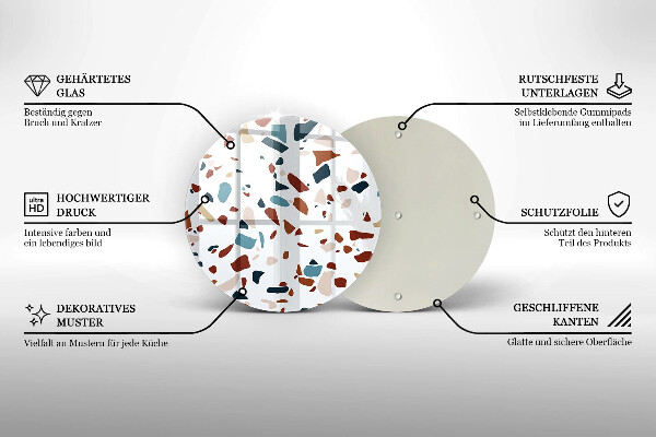 De vidrio templado Piedra decorativa