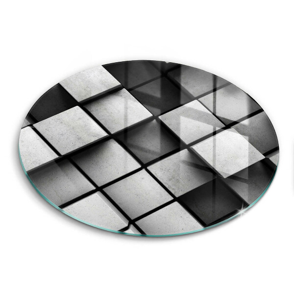 De vidrio templado Fondo de geometría 3d