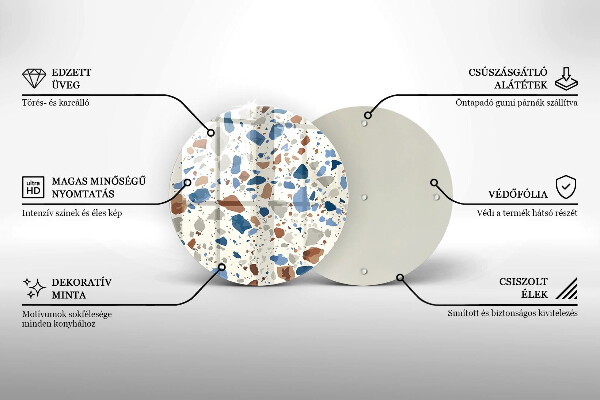 De vidrio templado Gres decorativo