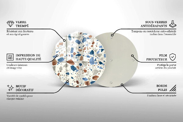 De vidrio templado Gres decorativo