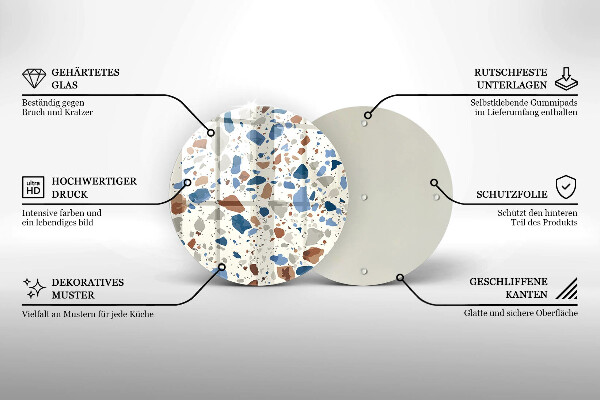 De vidrio templado Gres decorativo