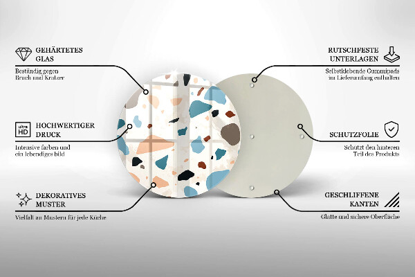 De vidrio templado Gres decorativo