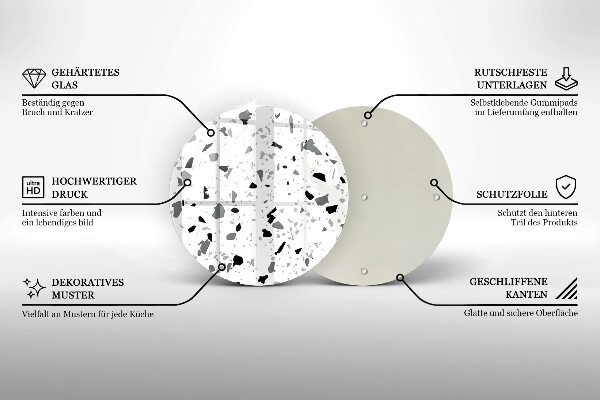 De vidrio templado Gres decorativo