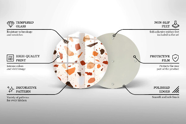 De vidrio templado Gres decorativo