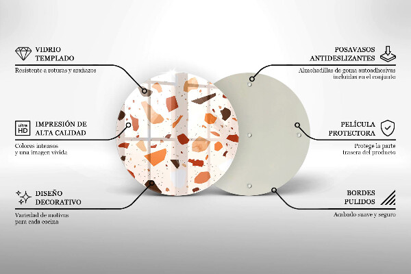 De vidrio templado Gres decorativo