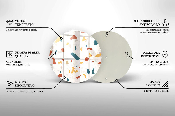 De vidrio templado Gres decorativo