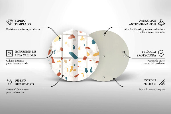 De vidrio templado Gres decorativo