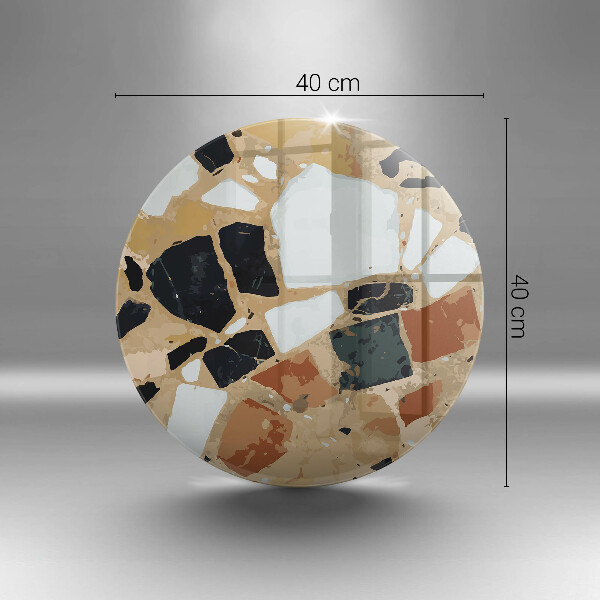 De vidrio templado Plato de piedras decorativas