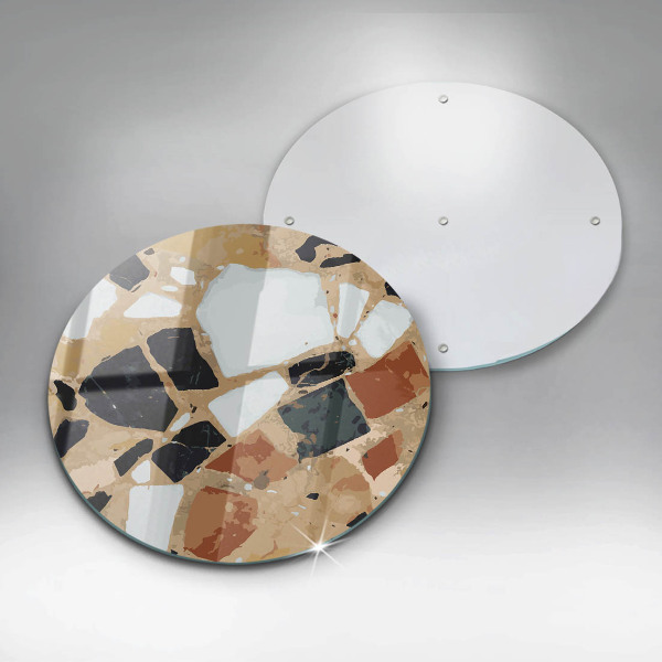 De vidrio templado Plato de piedras decorativas