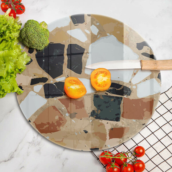 De vidrio templado Plato de piedras decorativas