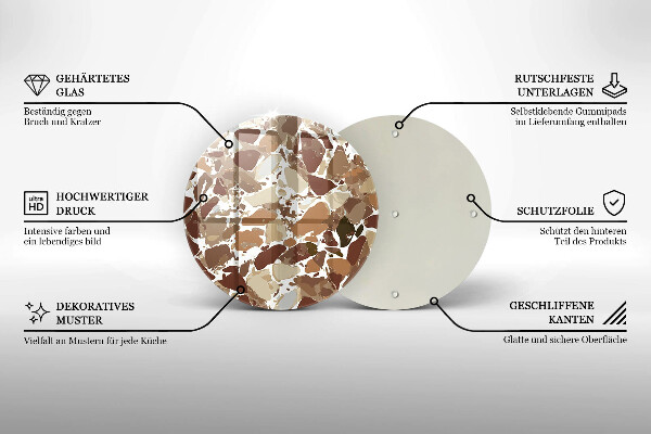 De vidrio templado Manchas decorativas de piedra