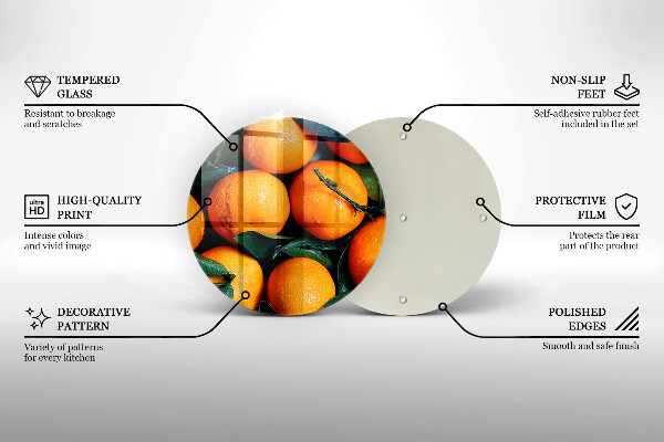 De vidrio templado Naranja