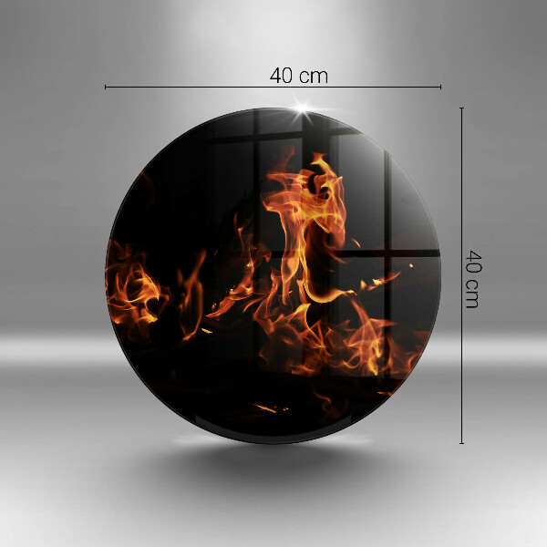 De vidrio templado Enciende una llama viva