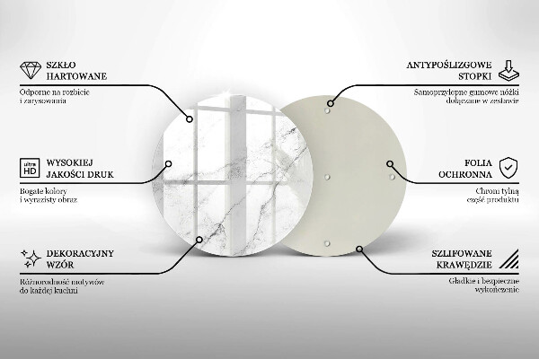De vidrio templado Textura de mármol elegante