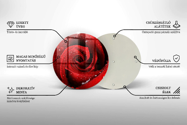 De vidrio templado Pétalos de rosas