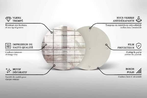 De vidrio templado Tableros de madera viejos