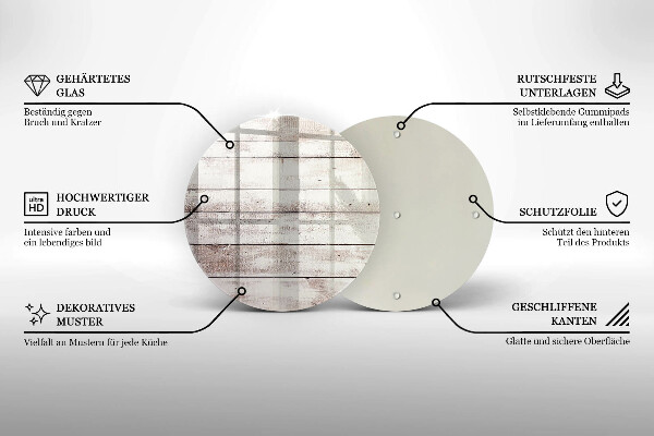 De vidrio templado Tableros de madera viejos
