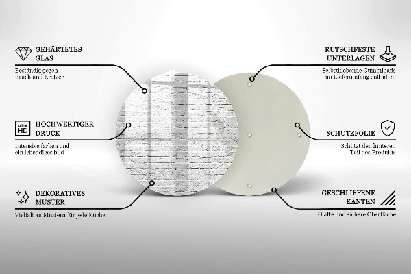 De vidrio templado Pared de ladrillo