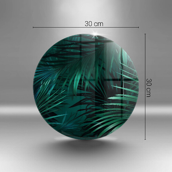 De vidrio templado Hojas de la selva salvaje